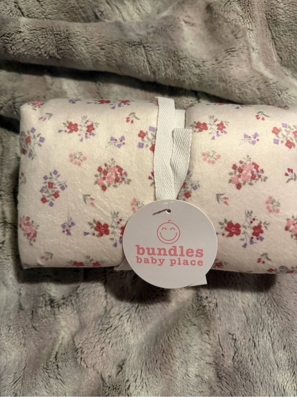 The Children's Place Floral Baby Blanket - Pink, Lavender & White